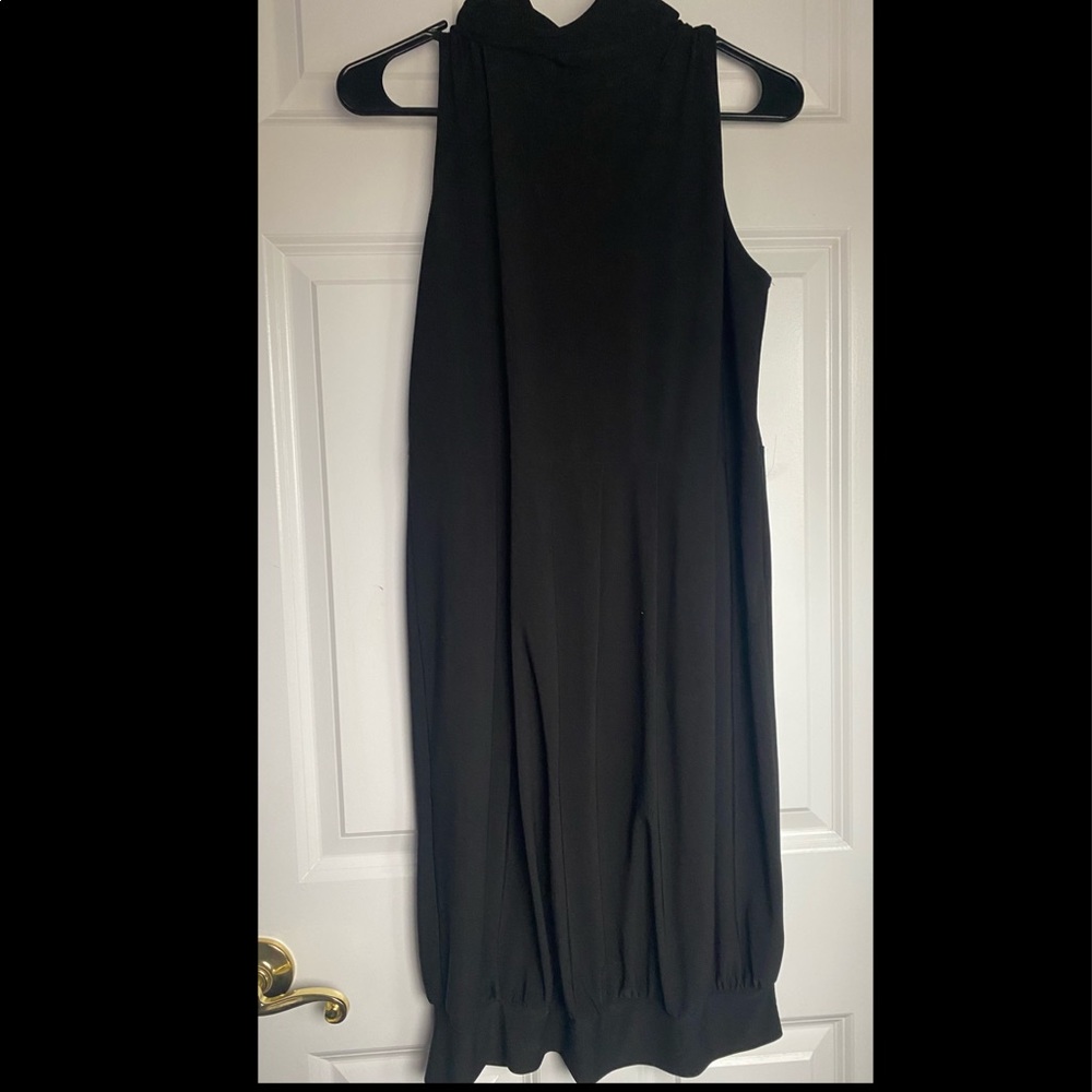 Tiana B black sleeveless turtleneck dress